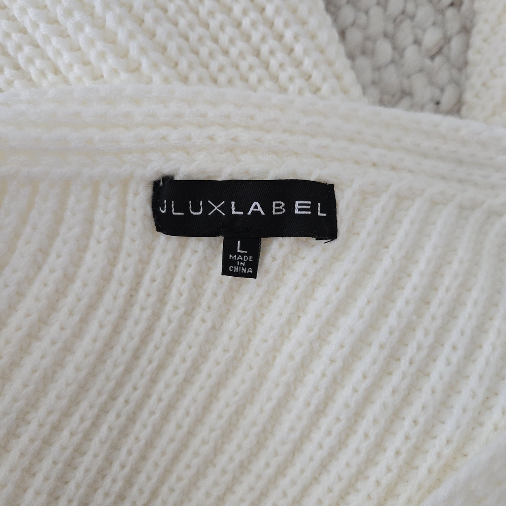 Ivory Long Knit Sweater Dress - Picture 5 of 7